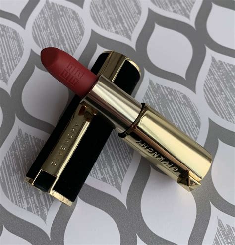 givenchy le rouge deep velvet lipstick in 37 rouge graine|givenchy le rouge lipstick swatches.